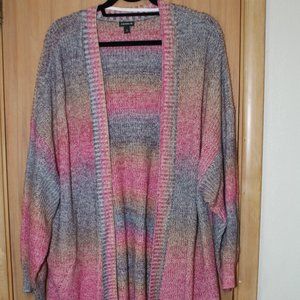 Torrid 5X Multi Colored Knit Duster